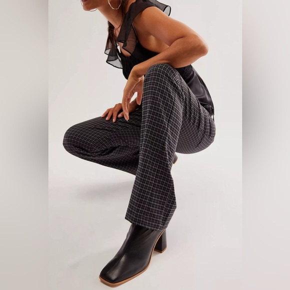 Free People Sienna Ankle Boot Black Leather Womens Size 11 - Picture 12 of 14